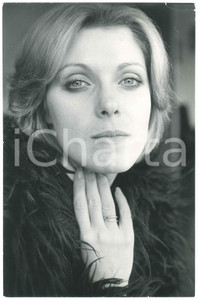 Fotografia d epoca originale 1970 ca COSTUME ITALIA Angiola BAGGI  Ritratto in pelliccia 1 Foto 20x30 cm 1