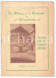 Libro, pubblicazione d epoca 1951 TAGGIA IM La chiesa e il convento dei Domenicani  Guida 27 pp. 1