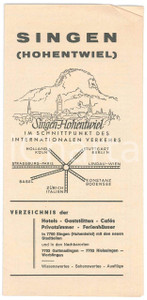 Materiale pubblicitario d’epoca 1976 SINGEN / HOHENTWIEL D Verzichnis der Hotels CafÃ©s  Brochure 1