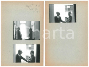 Fotografia d epoca originale 1963 TRIESTE Coppia di anziani  3 fotografie ANONIME 10x7 cm 1 1