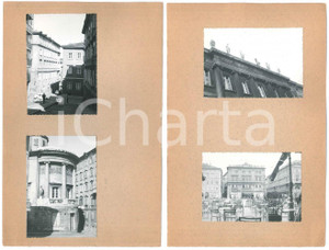 Fotografia d epoca originale 1963 TRIESTE Casa rotonda PANCERA e Palazzo CARCIOTTI  4 fotografie 10x7 cm 1