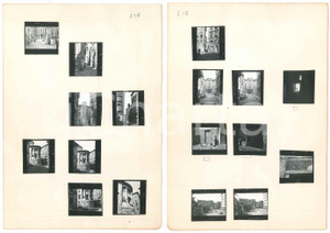 Fotografia d epoca originale 1950 ca TRIESTE Casa rotonda PANCERA e scorci cittadini  17 provini 3x4 cm 1