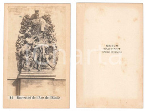 Fotografia d epoca originale 1875 ca PARIS Basrelief de l Arc de l Etoile Photo Maison MARTINET CDV 41 1