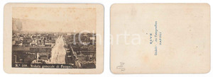 Fotografia d epoca originale 1870 ca POMPEI NA Veduta generale  Foto vintage CDV 10x6 cm 1