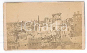 Fotografia d epoca originale 1870 GUERRA FRANCOPRUSSIANA Strasburgo bombardata  Fotografia 10x6 cm 1