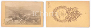 Fotografia d epoca originale 1873 NEUBERG AN DER MURZ AUSTRIA Panorama  Foto F. RAMESMEIER 10x6 cm 1