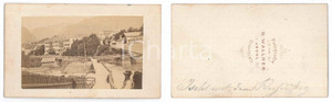 Fotografia d epoca originale 1870 ca BAD ISCHL AUSTRIA Veduta panoramica  Foto L. HARDMUTH 10x6 1