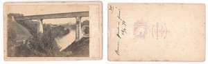 Fotografia d epoca originale 1871 BERN SWITZERLAND Ponte in ferro Foto A. KUMMERLY CDV 1