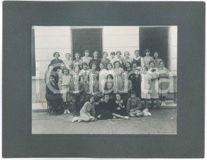 Fotografia d epoca originale 1934 SALERNO Classe femminile  Scuola media  Foto G. B. BERTOLANI 33x25 cm 1