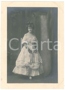 Fotografia d epoca originale 1920 ca ITALIA  TEATRO Attrice con ventaglio  Foto BETTINI  LIVORNO 2 1