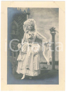 Fotografia d epoca originale 1920 ca ITALIA  TEATRO Attrice in abito veneziano  Foto BETTINI  LIVORNO 1