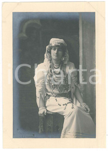 Fotografia d epoca originale 1920 ca ITALIA  TEATRO Attrice in costume da odalisca  Foto BETTINI  LIVORNO 1