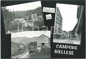 Stampa, bozzetto originale 1960 ca VALLE MOSSO Frazione CAMPORE BIELLESE Bozzetto preparatorio cartolina 1