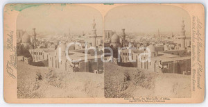 Fotografia d epoca originale 1897 CAIRO EGYPT The Metropolis of Africa  Stereo photo JARVIS 1