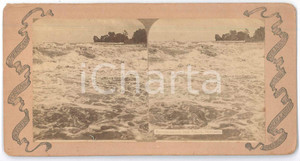 Fotografia d epoca originale 1890 ca USA Rapids above the Falls, NIAGARA  VINTAGE Stereoview 1