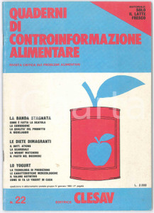 Giornale, rivista storica 1983 QUADERNI DI CONTROINFORMAZIONE ALIMENTARE Diete dimagranti  nÂ° 22 1