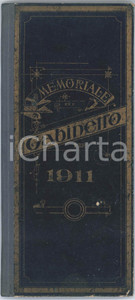 Oggetto da collezione cartaceo 1911 ITALIA Memoriale di gabinetto  Registro giornaliero di un religioso 1