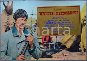 Materiale cinematografico d’epoca 1973 WESTERN Valdez il mezzosangue  Charles BRONSON Lobby card 1