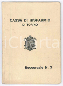 Oggetto da collezione cartaceo 1936 CASSA DI RISPARMIO DI TORINO  Libretto al portatore di piccolo risparmio 1