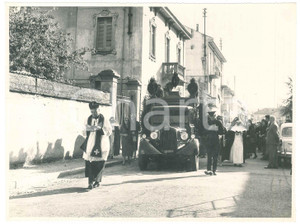 Fotografia d epoca originale 1959 VIGEVANO Via Trento  Funerale 2 Fotografia 24x18 cm 1