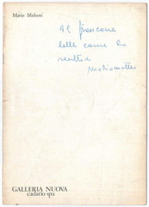Libro, pubblicazione d epoca 1976 MILANO Galleria Nuova CADARIO  Catalogo mostra Mario MOLTENI AUTOGRAFO 1