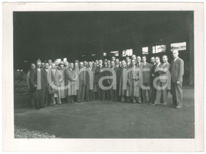 Fotografia d epoca originale 1948 LECCO Acciaieria CALEOTTO  Dirigenti e maestranze 2 Foto 24x18 1