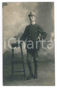 Fotografia d epoca originale 1910 ca REGIO ESERCITO  Ufficiale di artiglieria Foto anonima 9x14 cm 1