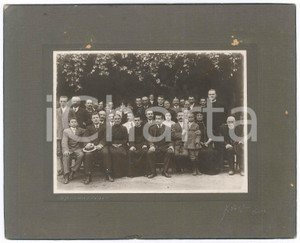 Fotografia d epoca originale 1910 ca PAVIA Ritratto di gruppo con sacerdoti  Foto A. VOLPI 26x20 cm 1