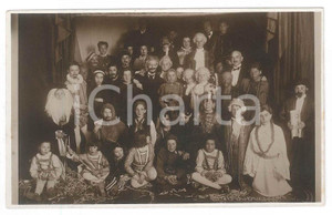 Fotografia d epoca originale 1930 ca ITALIA CARNEVALE Gruppo in costumi storici  Foto anonima 14x9 cm 1