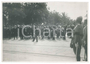 Fotografia d epoca originale 1925 LA SPEZIA Alti ufficiali REGIO ESERCITO in attesa di una parata  Foto 1