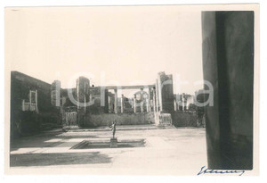 Fotografia d epoca originale 1927 POMPEI NA Area archeologica  Casa del Fauno Foto 14x10 cm 1