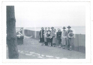 Fotografia d epoca originale 1953 OSWEGO NY Visitatori sul lago Ontario Foto 13x9 cm 1