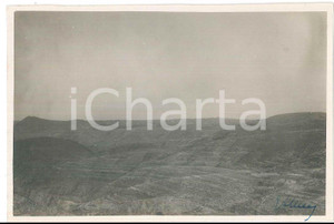Fotografia d epoca originale 1927 LIBIA ITALIANA  GARIAN  Veduta dal castello  Foto 14x10 cm 1