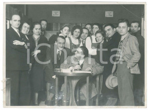Fotografia d epoca originale 1935 ca NAPOLI Tenore Enzo DEMURO LOMANTO firma autografi Foto 24x18 1 1
