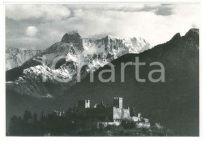 Fotografia d epoca originale 1980 ca Valle CAMONICA  Castello di BRENO  Veduta Foto 22x15 cm 1