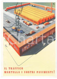 Materiale pubblicitario d’epoca 1950 ca MILANO Compagnia Italiana CINCINNATI Pavimenti anti traffico Volantino 1