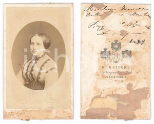 Fotografia d epoca originale 1870 ca TORINO Marchesa Francesca ANNIBALDI DELLA MOLARA Foto LE LIEURE CDV 1
