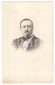 Fotografia d epoca originale 1870 ca ITALIA Ritratto maschile  Busto Fotografia CDV 1
