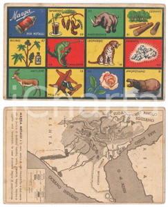Oggetto da collezione cartaceo 1938 GIUOCHI LASCO Giuoco illustrato Prodotti dell Impero  Cartella 16x10 4 1