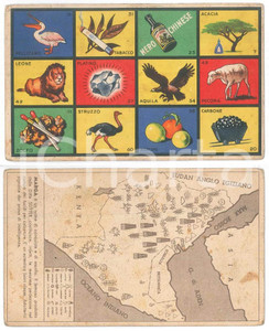 Oggetto da collezione cartaceo 1938 GIUOCHI LASCO Giuoco illustrato Prodotti dell Impero  Cartella 16x10 3 1