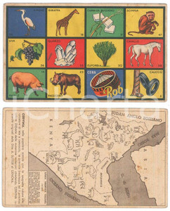 Oggetto da collezione cartaceo 1938 GIUOCHI LASCO Giuoco illustrato Prodotti dell Impero  Cartella 16x10 1 1