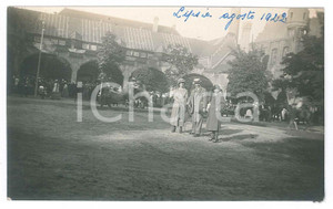 Fotografia d epoca originale 1922 LIPSIA GERMANY Turisti nel centro storico  Foto 14x9 cm 1