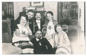 Fotografia d epoca originale 1930 ca GERMANIA  Club di esperanto  Foto di gruppo 14x9 cm 1