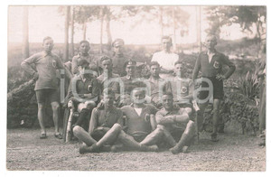 Fotografia d epoca originale 1920 ca BAD LANGENSALZA GERMANY Sport club  Group photo 14x9 cm 1
