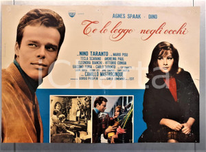 Materiale cinematografico d’epoca 1966 TE LO LEGGO NEGLI OCCHI  DINO Eugenio ZAMBELLI Agnes SPAAK Lobby card 1 1