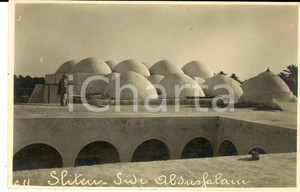 Fotografia d epoca originale 1925 ca ZLITEN LIBIA Moschea di SIDI ABDUSSALAM  Foto cartolina VINTAGE 1