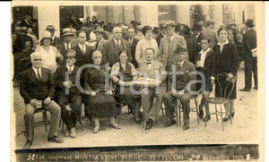 Fotografia d epoca originale 1929 MONTECATINI Villeggianti alle TERME TETTUCCIO  Foto Renato GOJORANI 1