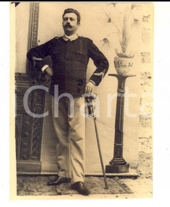 Fotografia d epoca originale 1918 WW1 REGIO ESERCITO Ritratto ten. col. TAMBUSCIO  Foto 8x12 cm 1