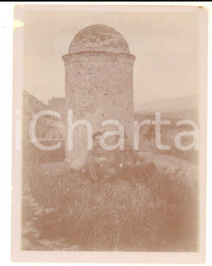Fotografia d epoca originale 1919 COSENZA Ufficiali ROTA e ADOLISI al Castello Fotografia 9x12 cm 1