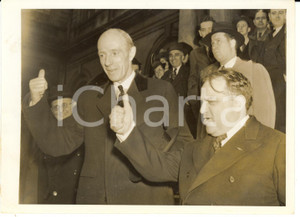 Fotografia d epoca originale 1946 WASHINGTON Fiorello LAGUARDIA direttore dell UNNRA  Foto 18x13 cm 1